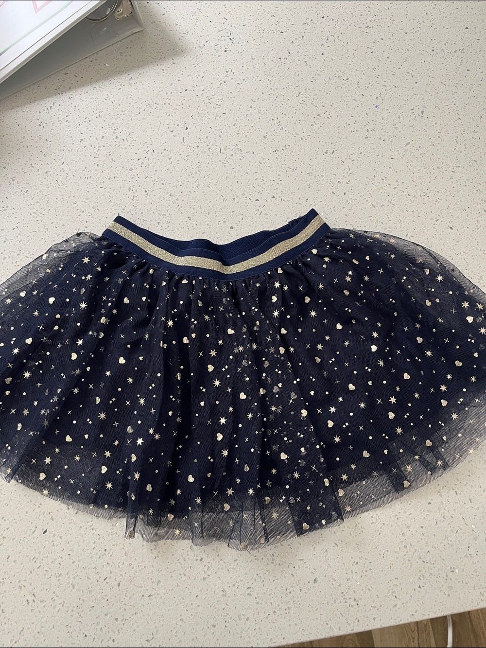 Juicy Couture Navy Kids hearts and stars Tulle Skirt